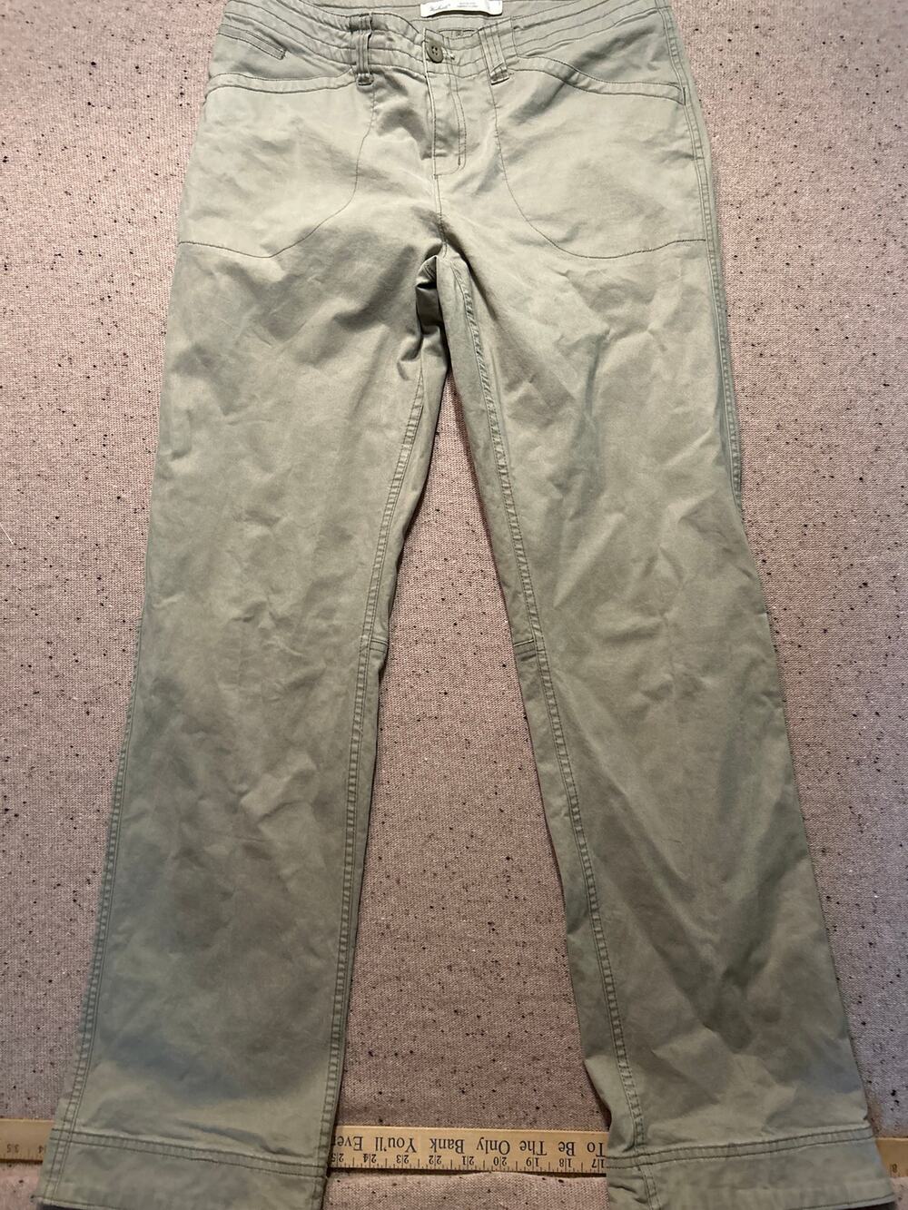 Woolrich Flap Pocket Bootcut Hiking Gorpcore Pants Women's 6 Khaki Hiking